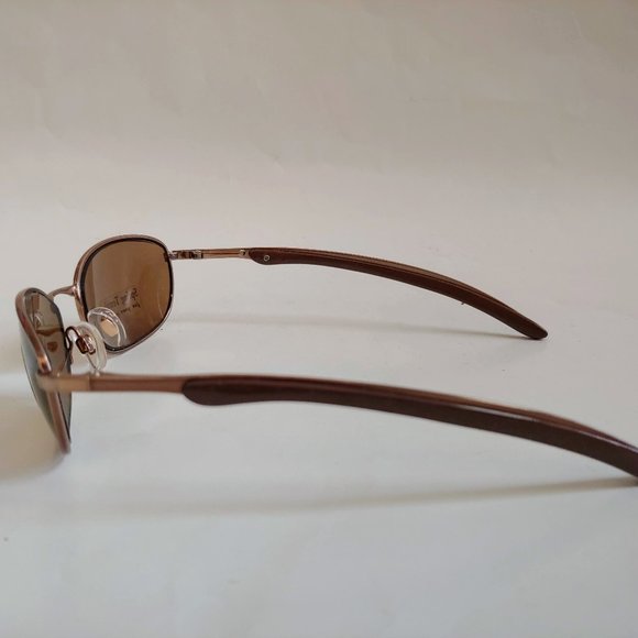 NWT True Vintage 90's Rectangle Metal Sport Sunglasses (S.Borwn) - Picture 2 of 4